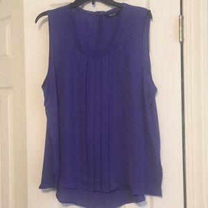 Vera Wang sheer plum tank